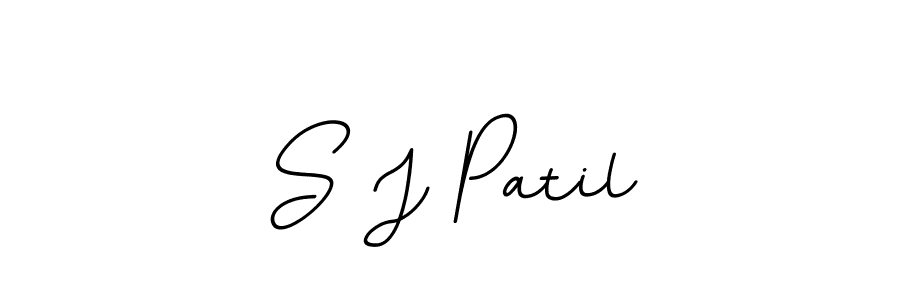 Design your own signature with our free online signature maker. With this signature software, you can create a handwritten (BallpointsItalic-DORy9) signature for name S J Patil. S J Patil signature style 11 images and pictures png