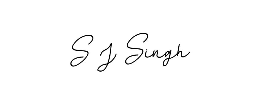 You should practise on your own different ways (BallpointsItalic-DORy9) to write your name (S J Singh) in signature. don't let someone else do it for you. S J Singh signature style 11 images and pictures png