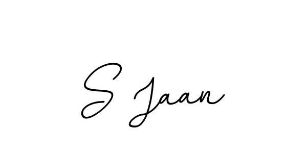 You should practise on your own different ways (BallpointsItalic-DORy9) to write your name (S Jaan) in signature. don't let someone else do it for you. S Jaan signature style 11 images and pictures png