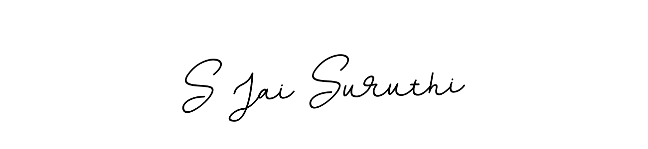 Design your own signature with our free online signature maker. With this signature software, you can create a handwritten (BallpointsItalic-DORy9) signature for name S Jai Suruthi. S Jai Suruthi signature style 11 images and pictures png
