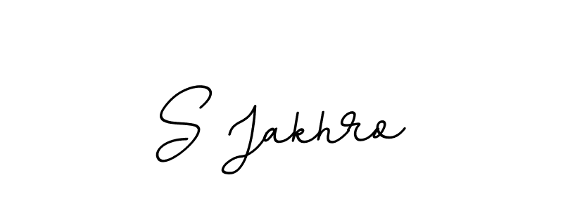 Use a signature maker to create a handwritten signature online. With this signature software, you can design (BallpointsItalic-DORy9) your own signature for name S Jakhro. S Jakhro signature style 11 images and pictures png