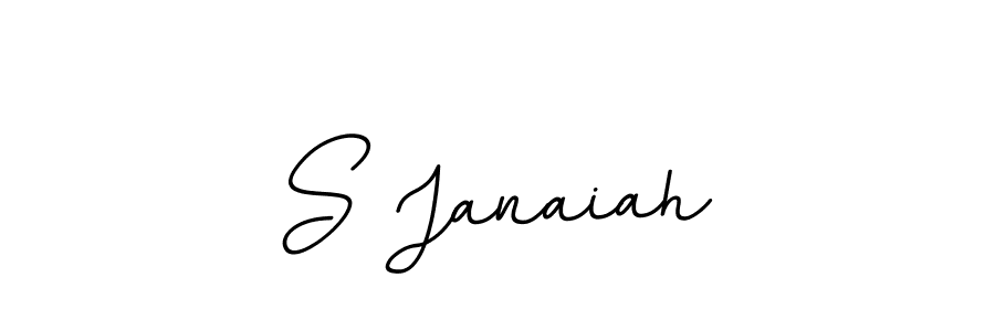 Use a signature maker to create a handwritten signature online. With this signature software, you can design (BallpointsItalic-DORy9) your own signature for name S Janaiah. S Janaiah signature style 11 images and pictures png