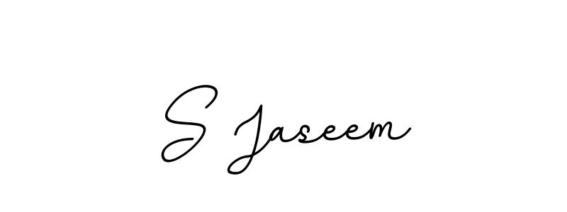 Design your own signature with our free online signature maker. With this signature software, you can create a handwritten (BallpointsItalic-DORy9) signature for name S Jaseem. S Jaseem signature style 11 images and pictures png