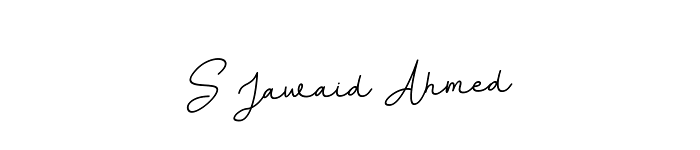 S Jawaid Ahmed stylish signature style. Best Handwritten Sign (BallpointsItalic-DORy9) for my name. Handwritten Signature Collection Ideas for my name S Jawaid Ahmed. S Jawaid Ahmed signature style 11 images and pictures png