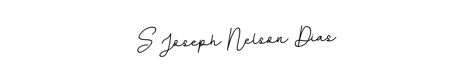 Make a beautiful signature design for name S Joseph Nelson Dias. With this signature (BallpointsItalic-DORy9) style, you can create a handwritten signature for free. S Joseph Nelson Dias signature style 11 images and pictures png