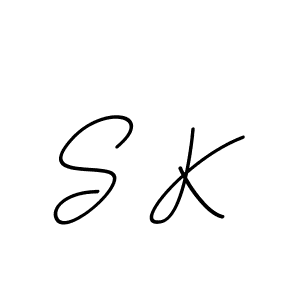 Use a signature maker to create a handwritten signature online. With this signature software, you can design (BallpointsItalic-DORy9) your own signature for name S K. S K signature style 11 images and pictures png