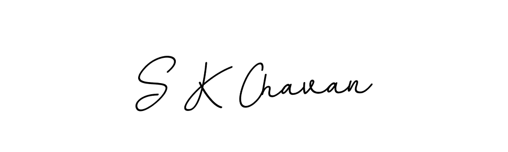 The best way (BallpointsItalic-DORy9) to make a short signature is to pick only two or three words in your name. The name S K Chavan include a total of six letters. For converting this name. S K Chavan signature style 11 images and pictures png