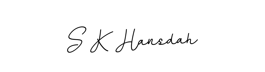 It looks lik you need a new signature style for name S K Hansdah. Design unique handwritten (BallpointsItalic-DORy9) signature with our free signature maker in just a few clicks. S K Hansdah signature style 11 images and pictures png