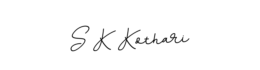 You should practise on your own different ways (BallpointsItalic-DORy9) to write your name (S K Kothari) in signature. don't let someone else do it for you. S K Kothari signature style 11 images and pictures png