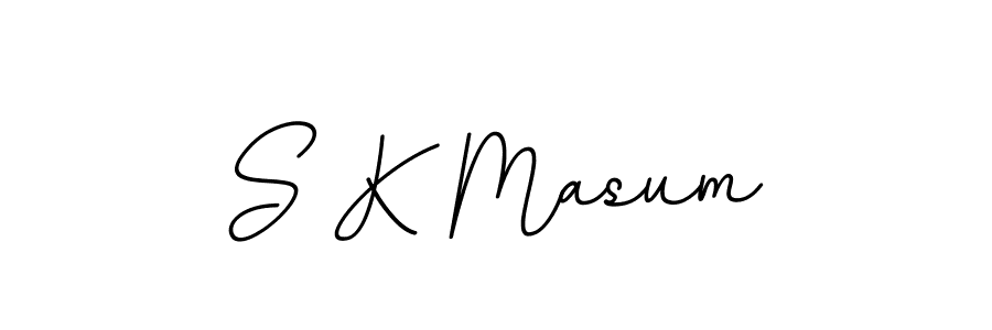 Create a beautiful signature design for name S K Masum. With this signature (BallpointsItalic-DORy9) fonts, you can make a handwritten signature for free. S K Masum signature style 11 images and pictures png