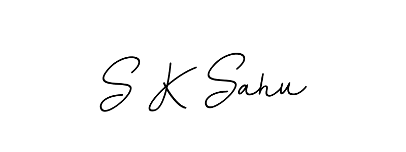 Make a beautiful signature design for name S K Sahu. With this signature (BallpointsItalic-DORy9) style, you can create a handwritten signature for free. S K Sahu signature style 11 images and pictures png