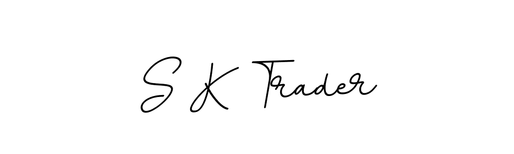 Create a beautiful signature design for name S K Trader. With this signature (BallpointsItalic-DORy9) fonts, you can make a handwritten signature for free. S K Trader signature style 11 images and pictures png