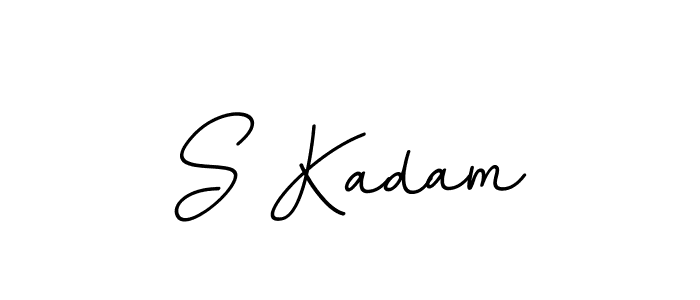 How to make S Kadam name signature. Use BallpointsItalic-DORy9 style for creating short signs online. This is the latest handwritten sign. S Kadam signature style 11 images and pictures png