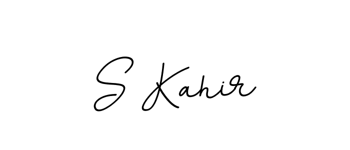 Create a beautiful signature design for name S Kahir. With this signature (BallpointsItalic-DORy9) fonts, you can make a handwritten signature for free. S Kahir signature style 11 images and pictures png