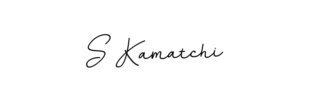 Design your own signature with our free online signature maker. With this signature software, you can create a handwritten (BallpointsItalic-DORy9) signature for name S Kamatchi. S Kamatchi signature style 11 images and pictures png