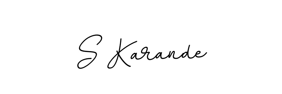 It looks lik you need a new signature style for name S Karande. Design unique handwritten (BallpointsItalic-DORy9) signature with our free signature maker in just a few clicks. S Karande signature style 11 images and pictures png