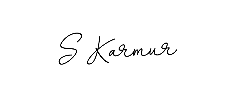 You should practise on your own different ways (BallpointsItalic-DORy9) to write your name (S Karmur) in signature. don't let someone else do it for you. S Karmur signature style 11 images and pictures png