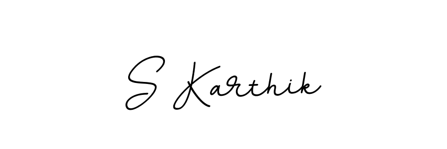 Use a signature maker to create a handwritten signature online. With this signature software, you can design (BallpointsItalic-DORy9) your own signature for name S Karthik. S Karthik signature style 11 images and pictures png