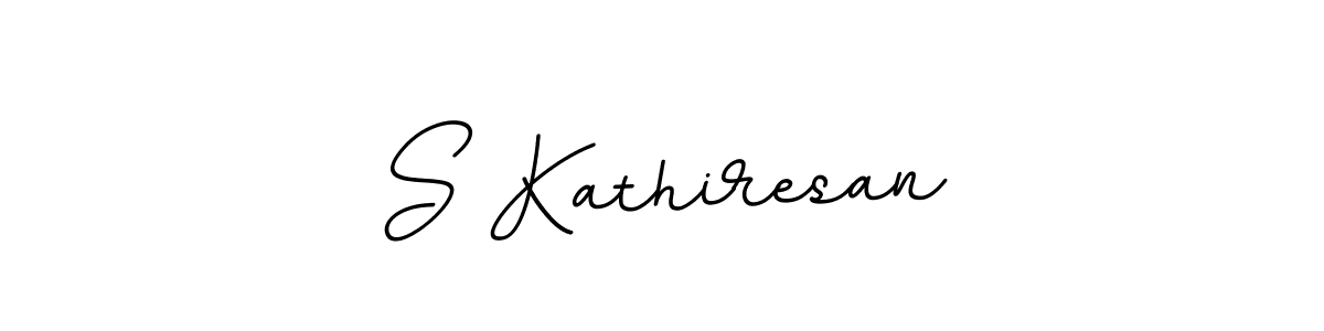 How to make S Kathiresan name signature. Use BallpointsItalic-DORy9 style for creating short signs online. This is the latest handwritten sign. S Kathiresan signature style 11 images and pictures png