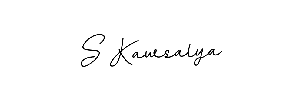 How to make S Kawsalya name signature. Use BallpointsItalic-DORy9 style for creating short signs online. This is the latest handwritten sign. S Kawsalya signature style 11 images and pictures png