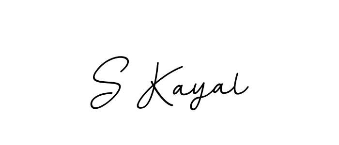 Make a beautiful signature design for name S Kayal. With this signature (BallpointsItalic-DORy9) style, you can create a handwritten signature for free. S Kayal signature style 11 images and pictures png