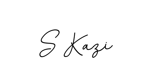 Create a beautiful signature design for name S Kazi. With this signature (BallpointsItalic-DORy9) fonts, you can make a handwritten signature for free. S Kazi signature style 11 images and pictures png