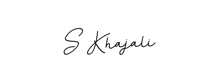 This is the best signature style for the S Khajali name. Also you like these signature font (BallpointsItalic-DORy9). Mix name signature. S Khajali signature style 11 images and pictures png