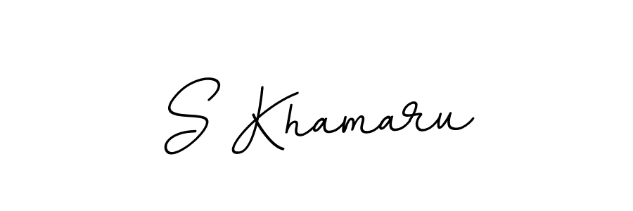 How to make S Khamaru name signature. Use BallpointsItalic-DORy9 style for creating short signs online. This is the latest handwritten sign. S Khamaru signature style 11 images and pictures png