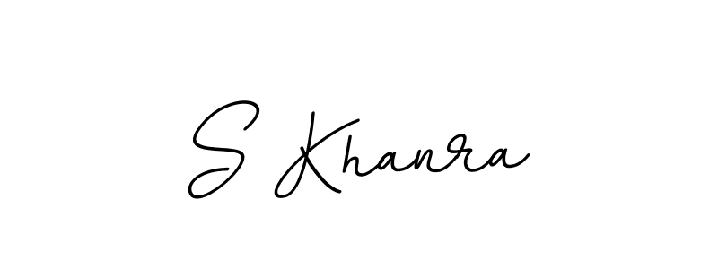 The best way (BallpointsItalic-DORy9) to make a short signature is to pick only two or three words in your name. The name S Khanra include a total of six letters. For converting this name. S Khanra signature style 11 images and pictures png