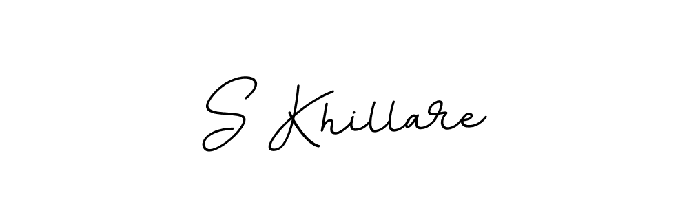 This is the best signature style for the S Khillare name. Also you like these signature font (BallpointsItalic-DORy9). Mix name signature. S Khillare signature style 11 images and pictures png