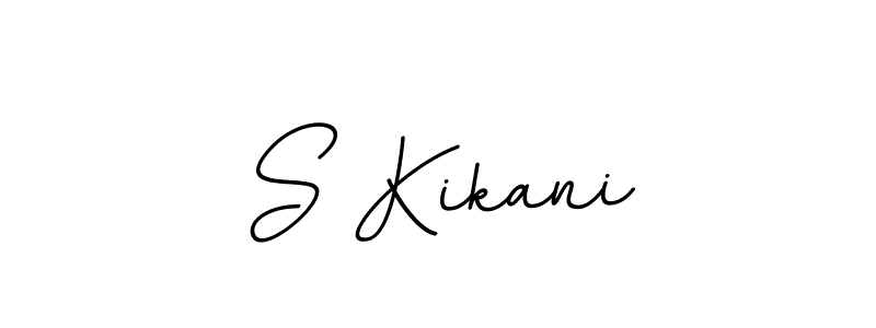 The best way (BallpointsItalic-DORy9) to make a short signature is to pick only two or three words in your name. The name S Kikani include a total of six letters. For converting this name. S Kikani signature style 11 images and pictures png
