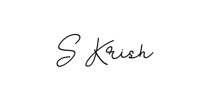 How to make S Krish signature? BallpointsItalic-DORy9 is a professional autograph style. Create handwritten signature for S Krish name. S Krish signature style 11 images and pictures png