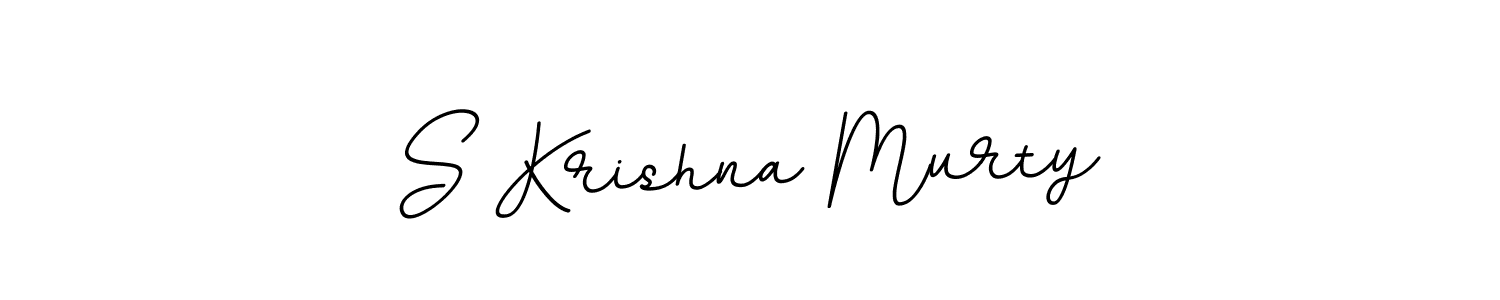 How to make S Krishna Murty name signature. Use BallpointsItalic-DORy9 style for creating short signs online. This is the latest handwritten sign. S Krishna Murty signature style 11 images and pictures png