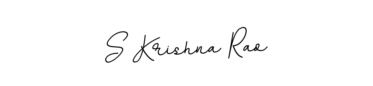 How to make S Krishna Rao name signature. Use BallpointsItalic-DORy9 style for creating short signs online. This is the latest handwritten sign. S Krishna Rao signature style 11 images and pictures png
