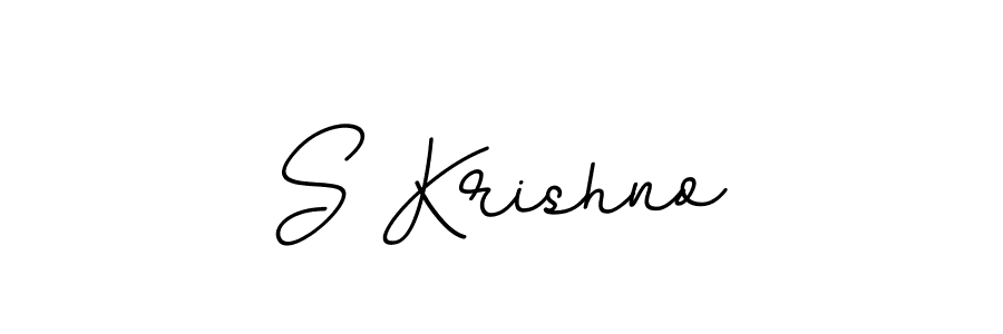 Make a beautiful signature design for name S Krishno. With this signature (BallpointsItalic-DORy9) style, you can create a handwritten signature for free. S Krishno signature style 11 images and pictures png