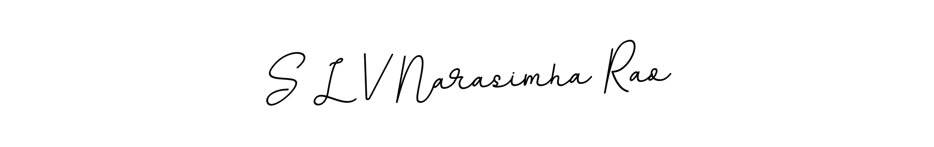 S L V Narasimha Rao stylish signature style. Best Handwritten Sign (BallpointsItalic-DORy9) for my name. Handwritten Signature Collection Ideas for my name S L V Narasimha Rao. S L V Narasimha Rao signature style 11 images and pictures png