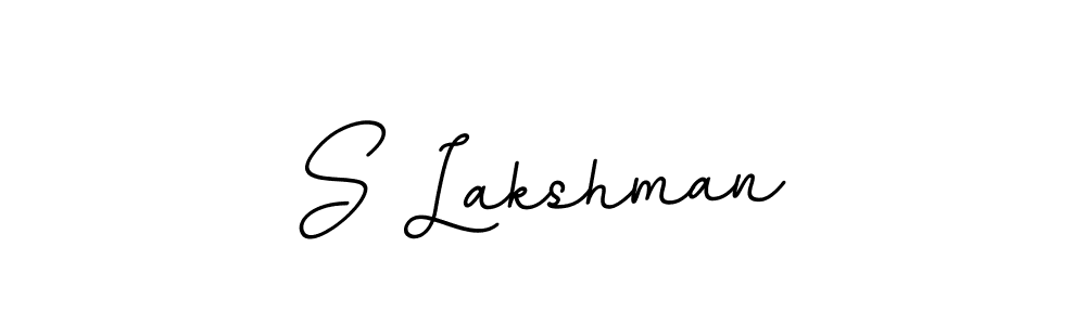 The best way (BallpointsItalic-DORy9) to make a short signature is to pick only two or three words in your name. The name S Lakshman include a total of six letters. For converting this name. S Lakshman signature style 11 images and pictures png