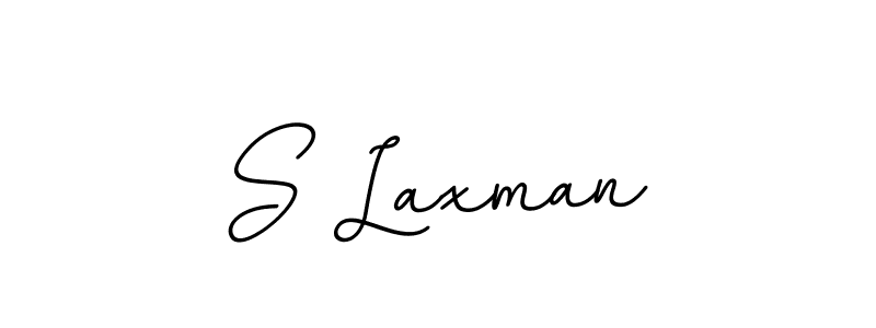 How to make S Laxman name signature. Use BallpointsItalic-DORy9 style for creating short signs online. This is the latest handwritten sign. S Laxman signature style 11 images and pictures png