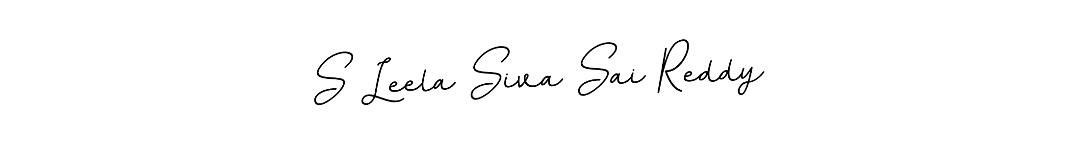 You should practise on your own different ways (BallpointsItalic-DORy9) to write your name (S Leela Siva Sai Reddy) in signature. don't let someone else do it for you. S Leela Siva Sai Reddy signature style 11 images and pictures png