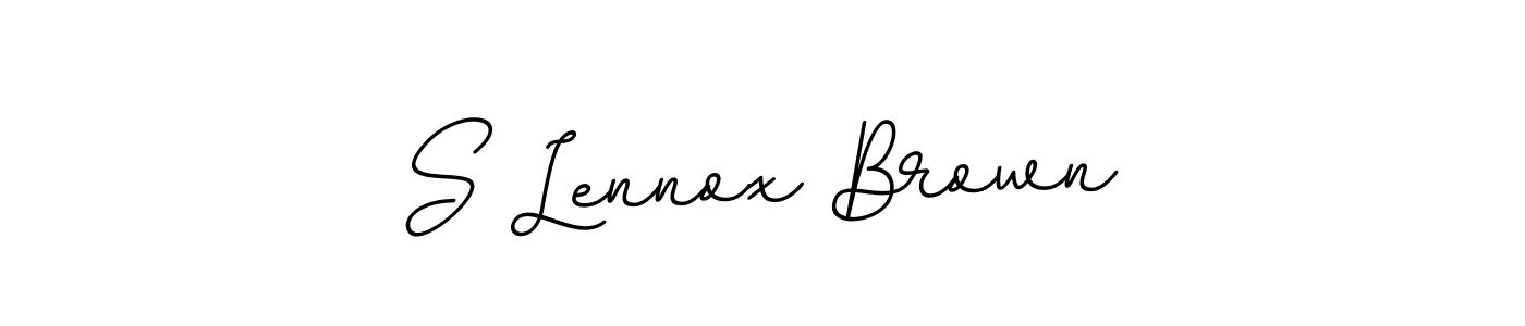 Create a beautiful signature design for name S Lennox Brown. With this signature (BallpointsItalic-DORy9) fonts, you can make a handwritten signature for free. S Lennox Brown signature style 11 images and pictures png