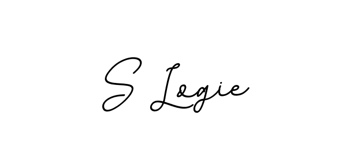 You should practise on your own different ways (BallpointsItalic-DORy9) to write your name (S Logie) in signature. don't let someone else do it for you. S Logie signature style 11 images and pictures png