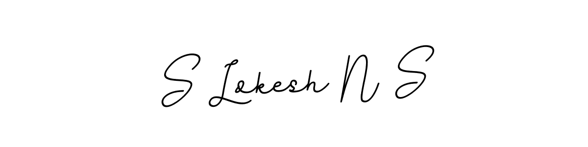 BallpointsItalic-DORy9 is a professional signature style that is perfect for those who want to add a touch of class to their signature. It is also a great choice for those who want to make their signature more unique. Get S Lokesh N S name to fancy signature for free. S Lokesh N S signature style 11 images and pictures png