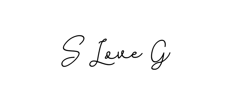 Make a beautiful signature design for name S Love G. With this signature (BallpointsItalic-DORy9) style, you can create a handwritten signature for free. S Love G signature style 11 images and pictures png