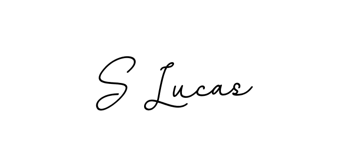 Create a beautiful signature design for name S Lucas. With this signature (BallpointsItalic-DORy9) fonts, you can make a handwritten signature for free. S Lucas signature style 11 images and pictures png