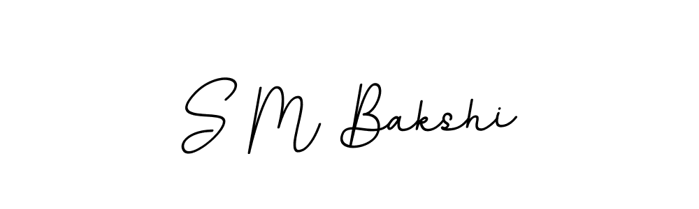 How to make S M Bakshi signature? BallpointsItalic-DORy9 is a professional autograph style. Create handwritten signature for S M Bakshi name. S M Bakshi signature style 11 images and pictures png