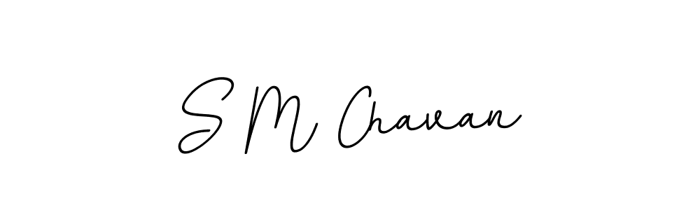 Create a beautiful signature design for name S M Chavan. With this signature (BallpointsItalic-DORy9) fonts, you can make a handwritten signature for free. S M Chavan signature style 11 images and pictures png