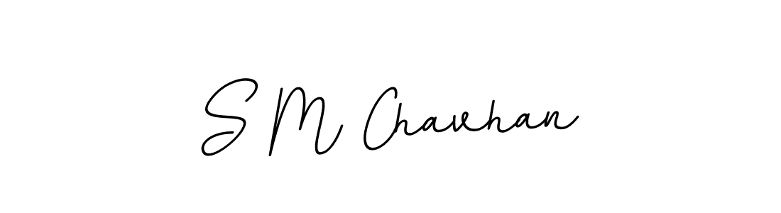 You should practise on your own different ways (BallpointsItalic-DORy9) to write your name (S M Chavhan) in signature. don't let someone else do it for you. S M Chavhan signature style 11 images and pictures png