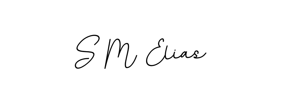 Make a beautiful signature design for name S M Elias. With this signature (BallpointsItalic-DORy9) style, you can create a handwritten signature for free. S M Elias signature style 11 images and pictures png