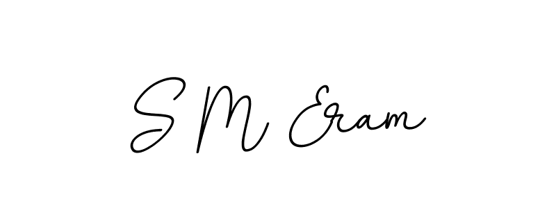 Similarly BallpointsItalic-DORy9 is the best handwritten signature design. Signature creator online .You can use it as an online autograph creator for name S M Eram. S M Eram signature style 11 images and pictures png