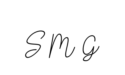 How to make S M G name signature. Use BallpointsItalic-DORy9 style for creating short signs online. This is the latest handwritten sign. S M G signature style 11 images and pictures png